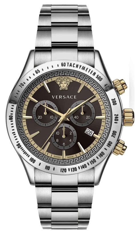 versace vev700419|Versace VEV700419 Chronograph Classic Herrenuhr 44mm 5ATM.